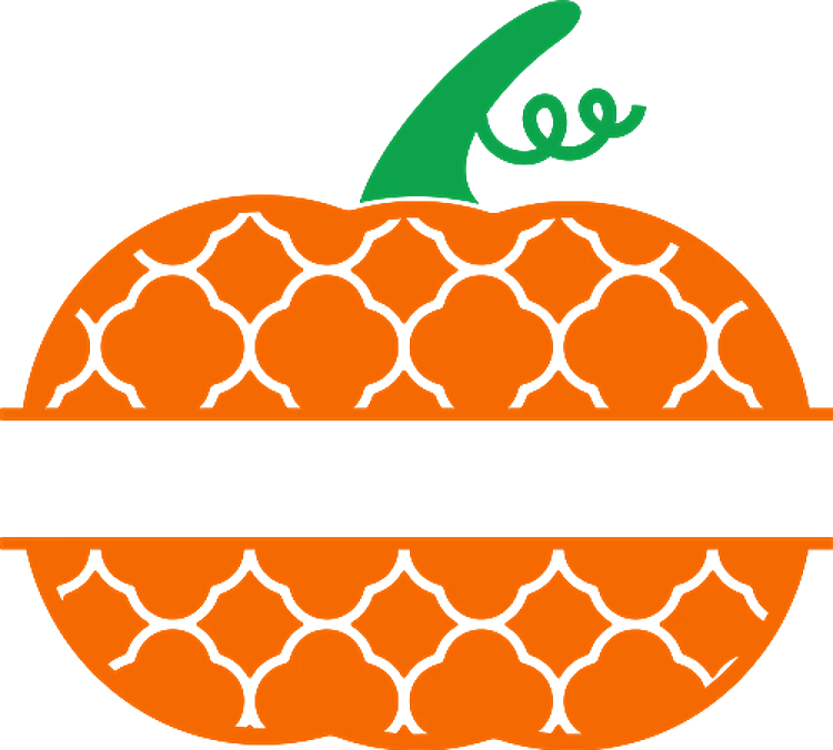 Patterned Pumpkin Name Drop