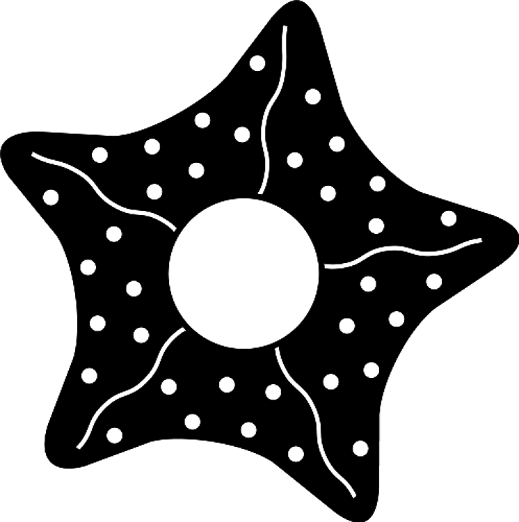 Starfish Silhouette Monogram