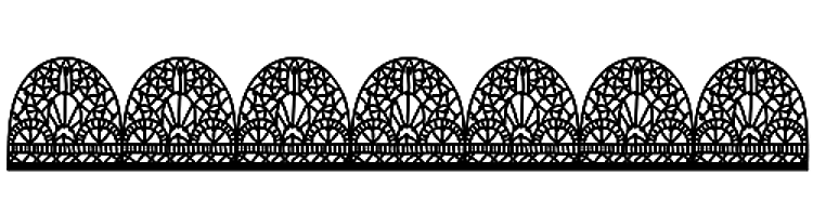 Decorative Floral Border