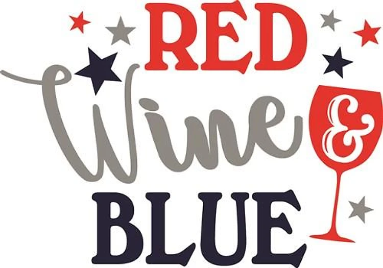 Red Wine & Blue