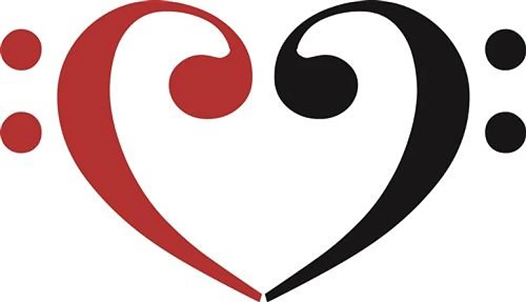 Bass Clef Heart