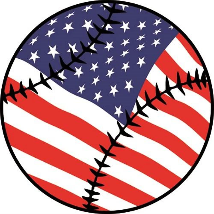 US Flag Baseball