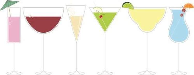 Row Of Drinks