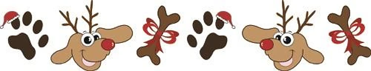 Doggie Christmas Border