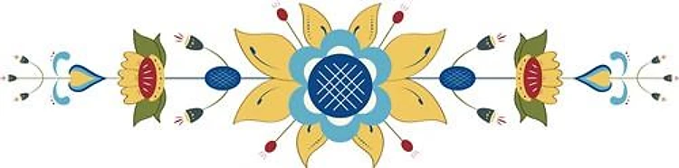 Scandinavian Floral Border