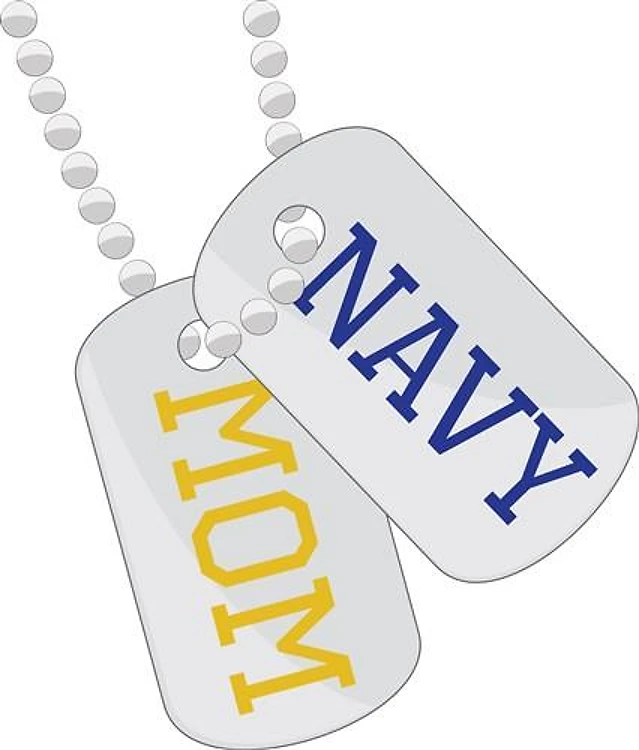 Navy Mom Tags