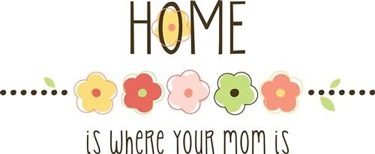 Mom Floral Saying