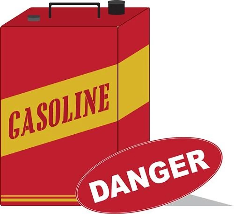 Danger Gasoline Can