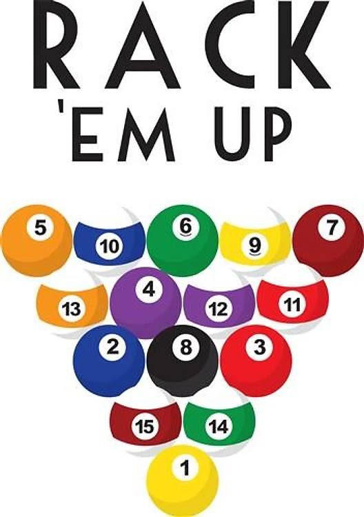 Rack of Pool Balls