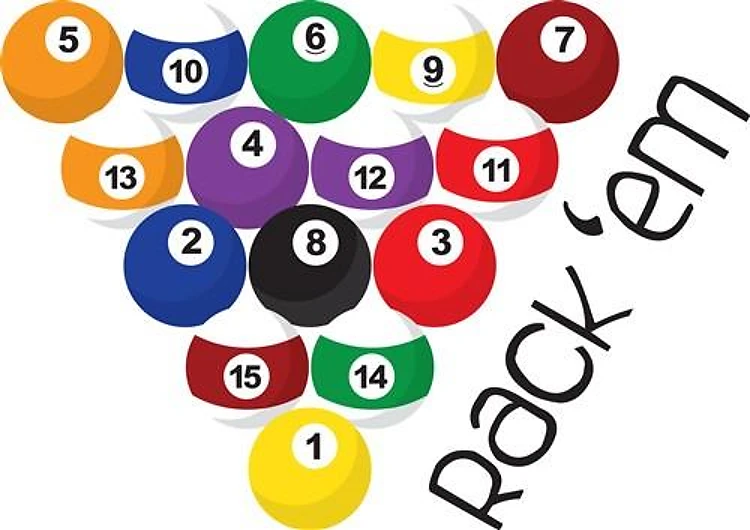 Rack of Pool Balls