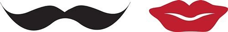 Mustache & Lips