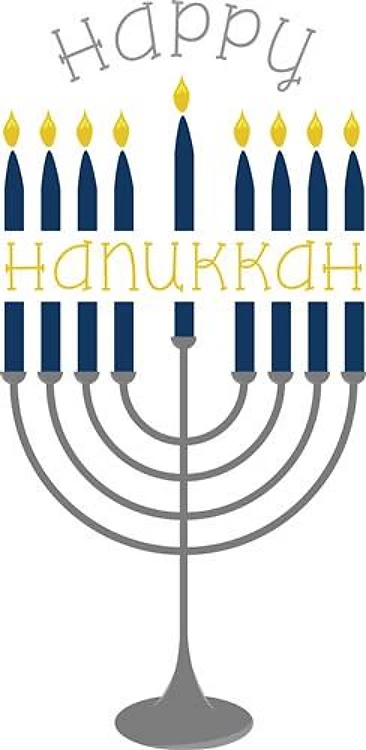 Happy Hanukkah Menorah