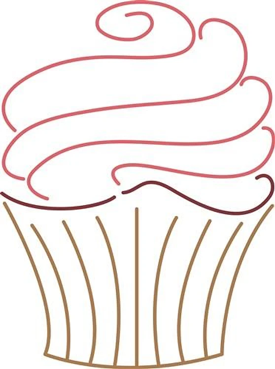 Cupcake Outline