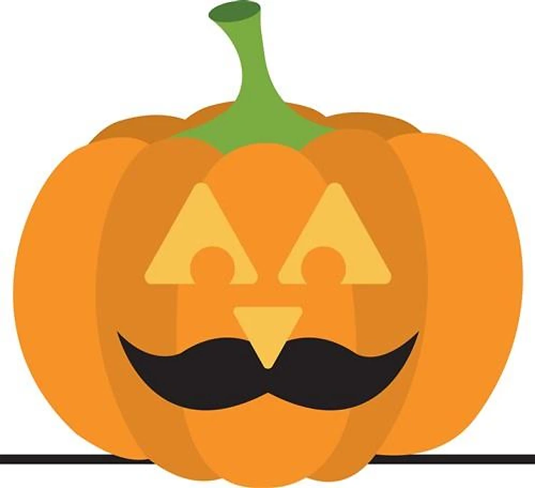 Jack-O-Lantern Moustache