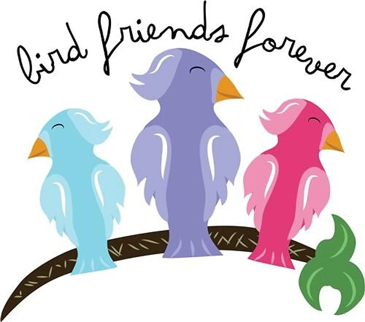 Tropical Bird Friends Forever