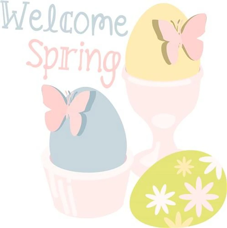 Welcome Spring Easter Eggs