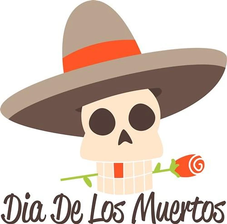 Skull Dia De Los Muertos