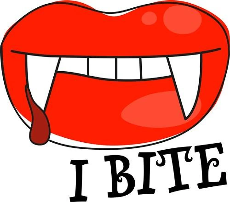 I Bite Vampire Lips