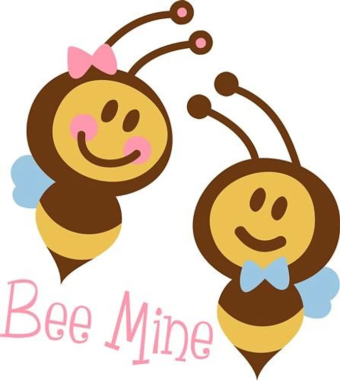 Boy and Girl Bees Bee Mine