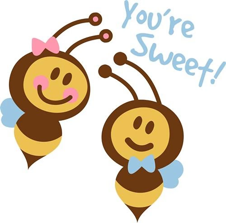 Boy and Girl Bees Youre Sweet