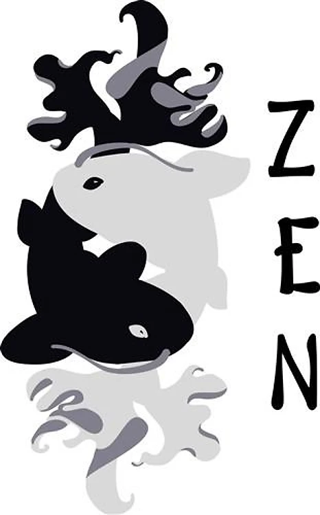 Zen Koi Yin and Yang
