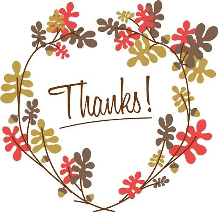 Thanks Oak Wreath