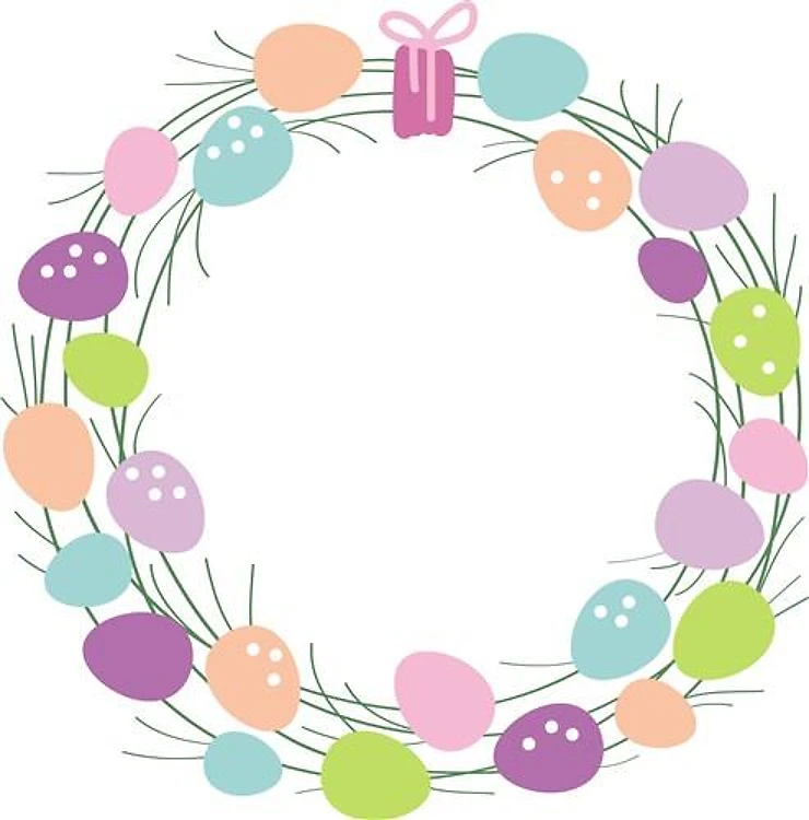 Easter Egg Wreath