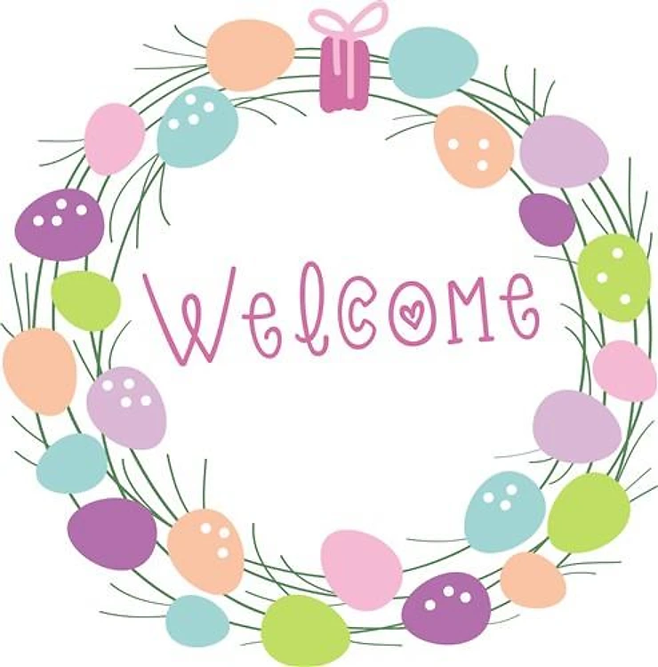 Easter Welcome Wreath