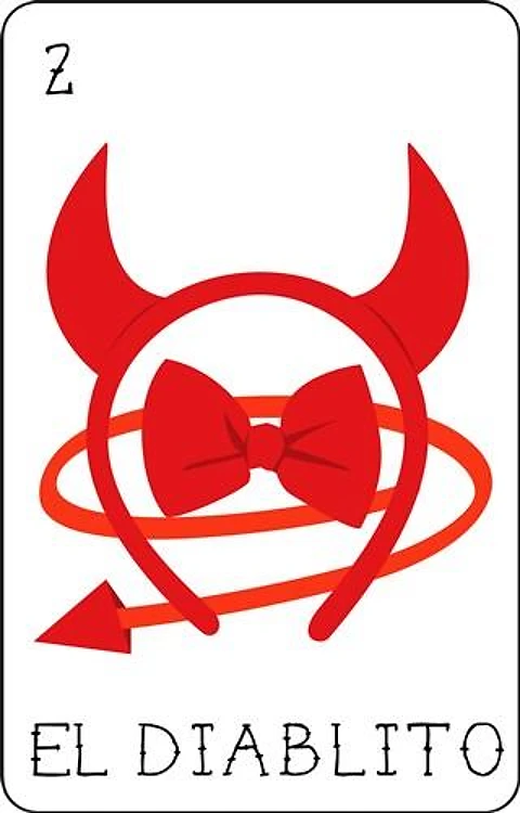 Diablito Loteria Card
