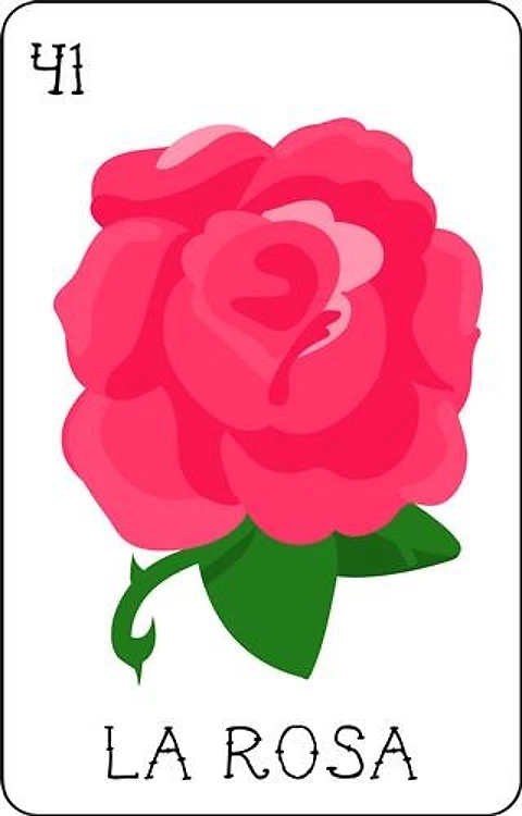 La Rosa Loteria Card