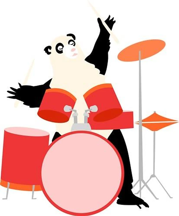 Panda Drummer