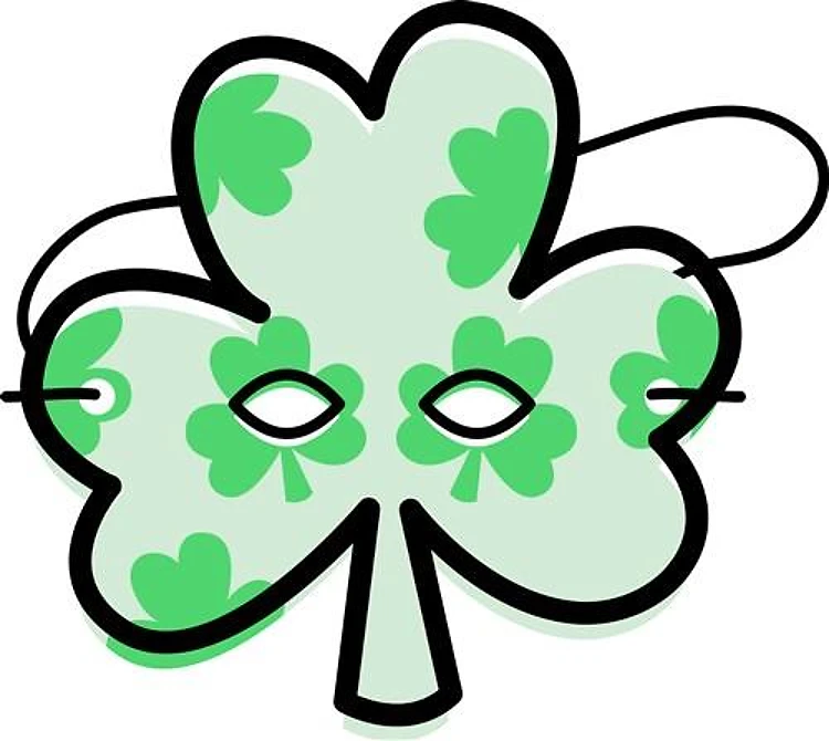 Irish clover mask