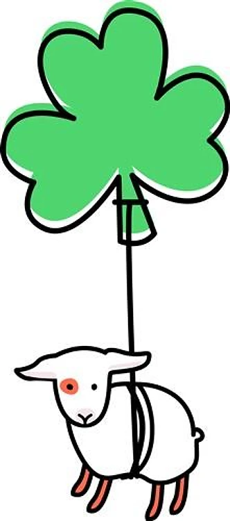 Irish sheep clover balloon