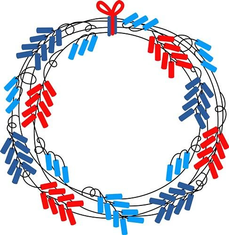Fireworks Wreath