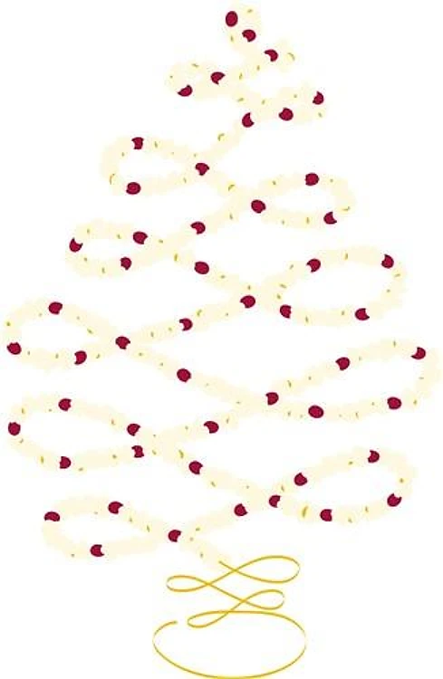 Popcorn and Cranberries Tree