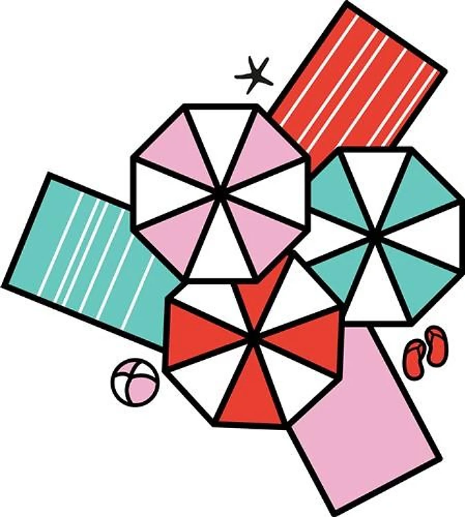 Beach umbrellas