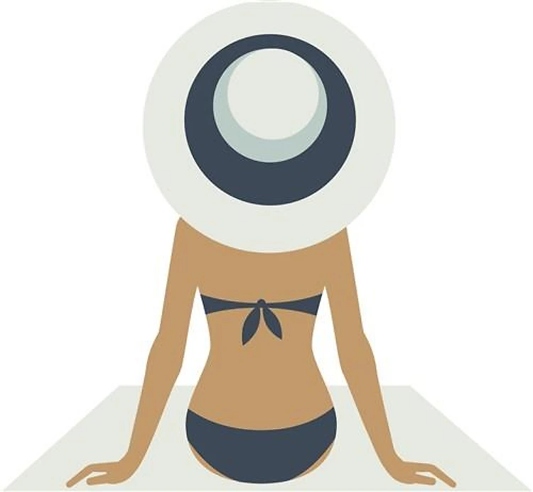 Woman On Beach