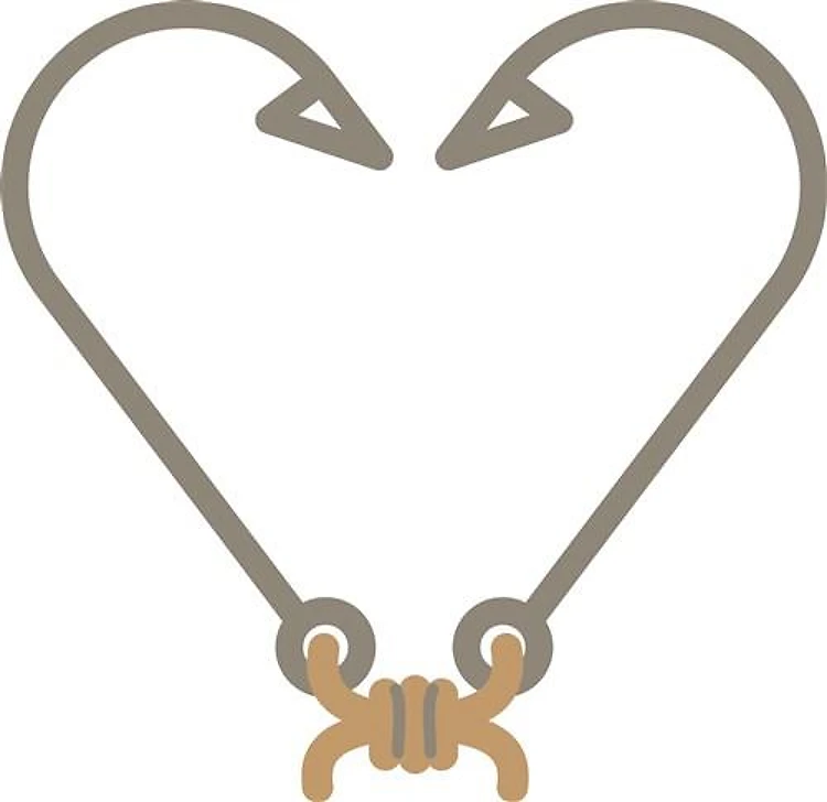 Heart Fishing Hooks