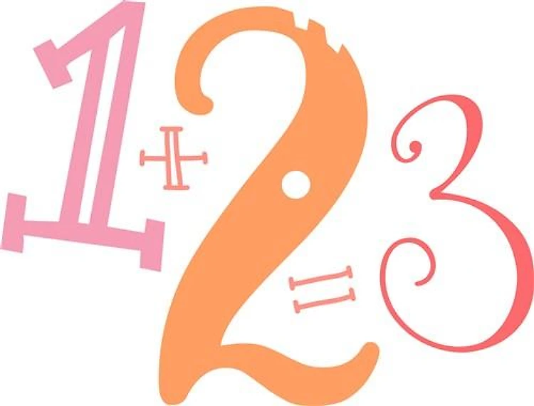 1+2=3