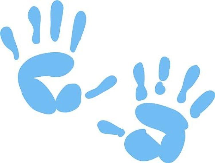 Baby Boy Handprints