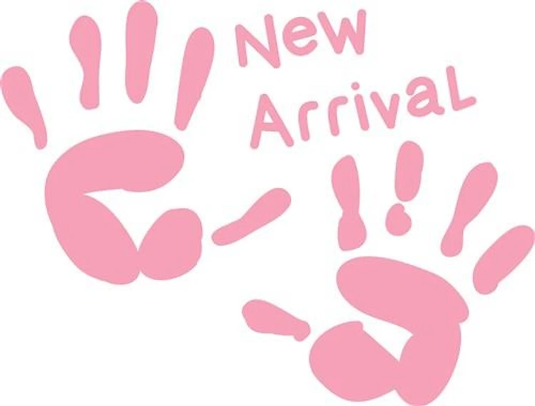 Baby Girl Handprints