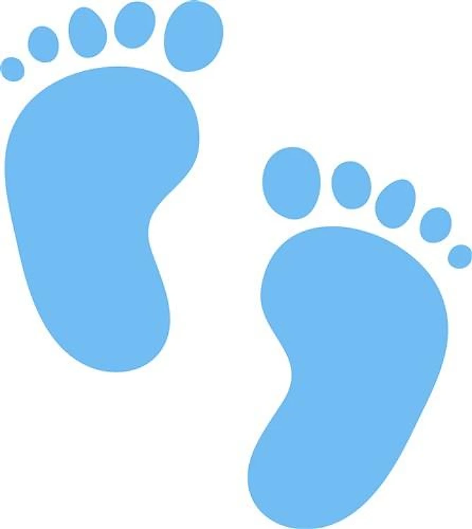 Cartoon Baby Footprints