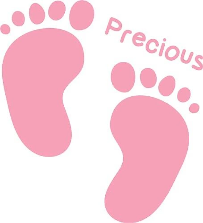 Precious Baby Girl Footprints