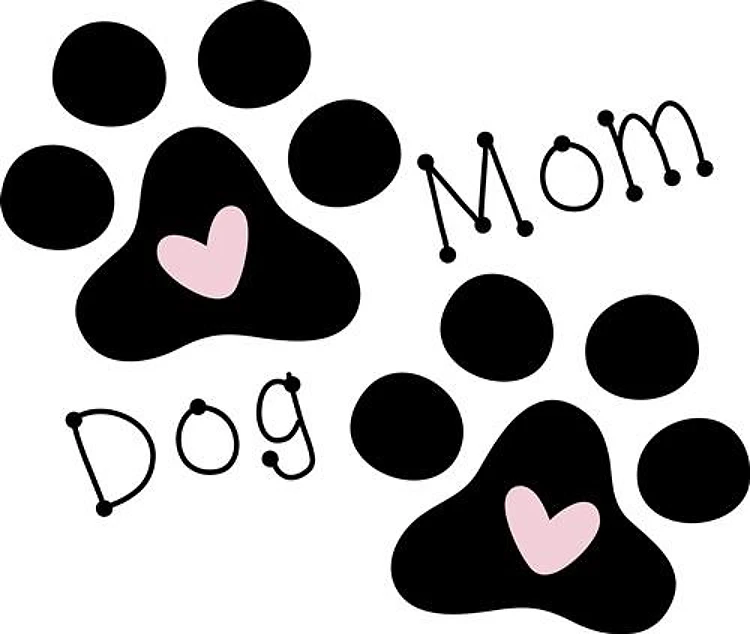 Dog Mom Footprints