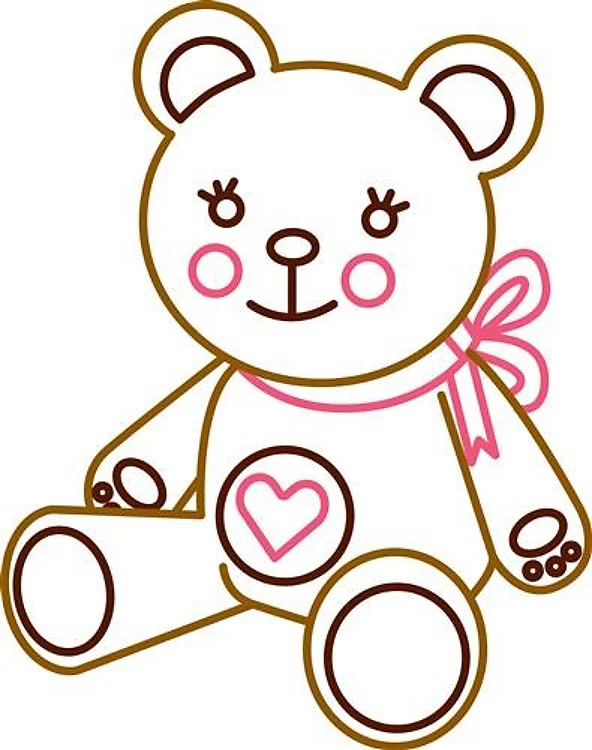 Teddy Bear Outline