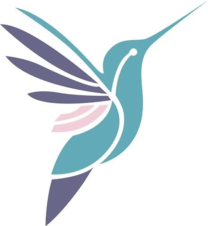Blue Hummingbird Stencil