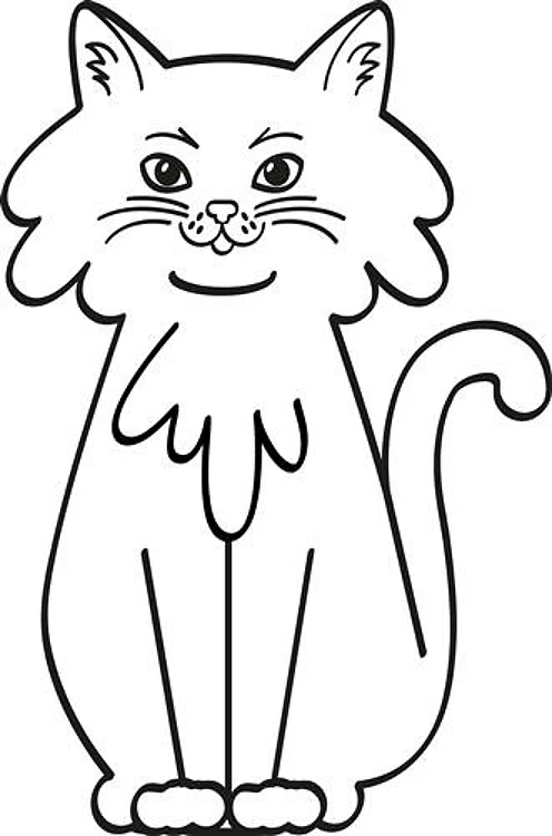 Kitten Outline