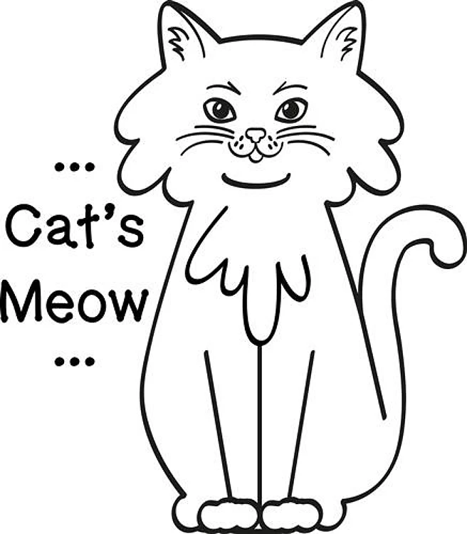 Cats Meow Outline