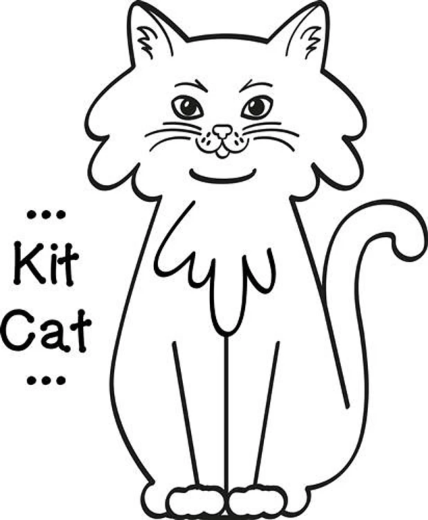 Kit Cat Outline