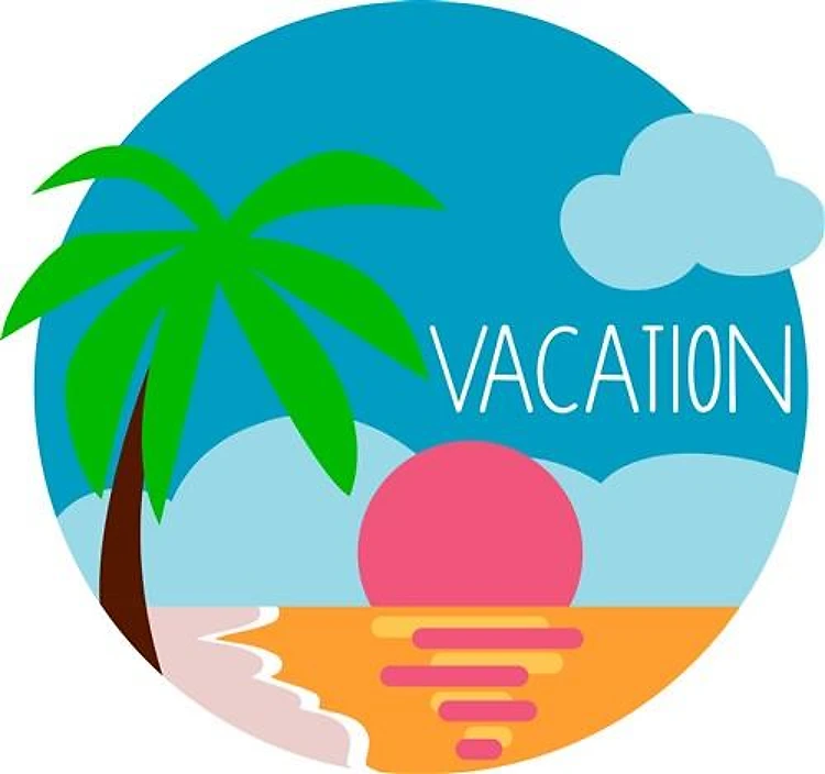 Vacation Island Scene